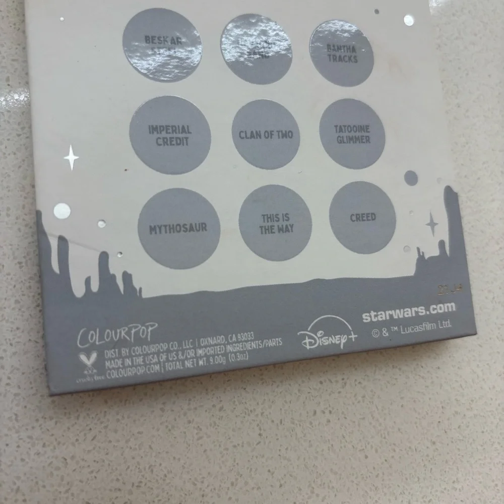 ColourPop Star Wars Mandalorian Eyeshadow Palette